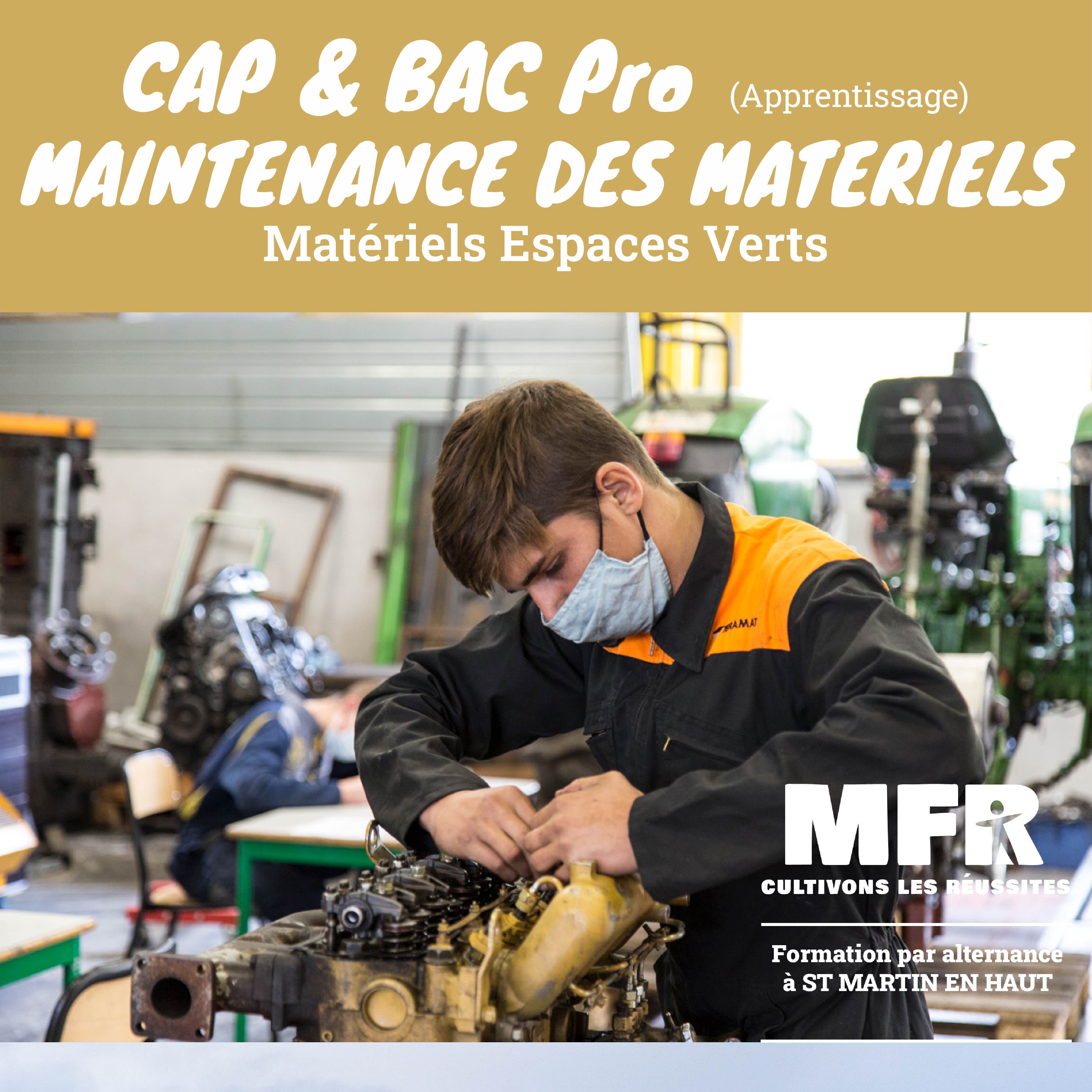 CAP Maintenance des Matériels Espaces Verts (Option C)